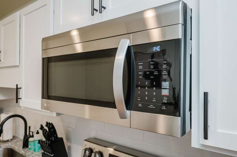 Modern appliances at your disposal for quick meals and efficient cooking.