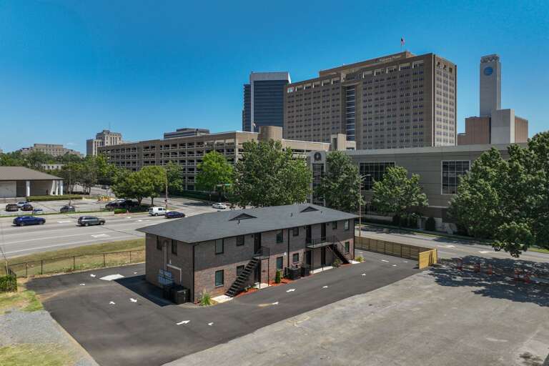 Bird's-eye view of the property showcasing its layout and surrounding area. Bird's-eye view of the property showcasing its layout and surrounding area.