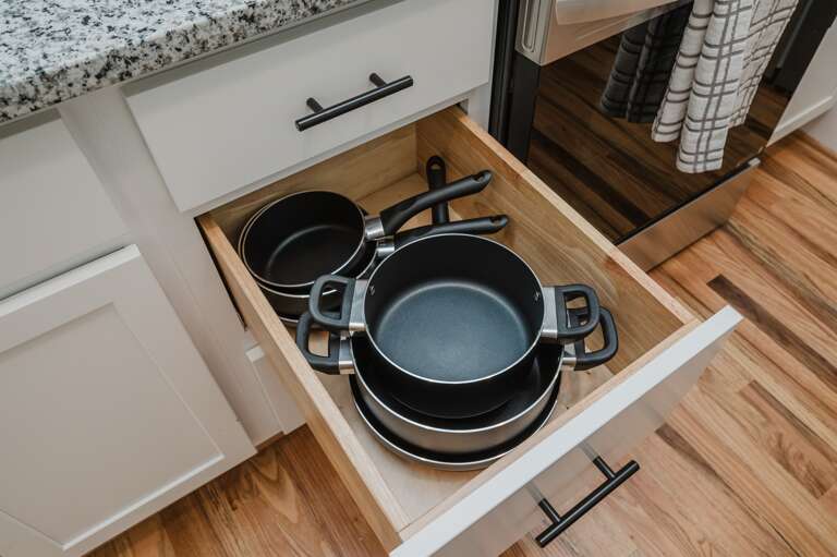 Sleek design and modern touches make cooking a pleasure.