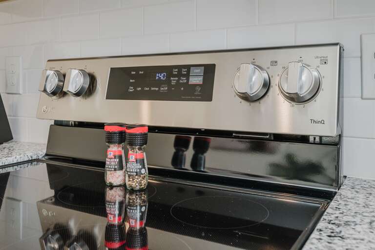 Modern induction cooktop for quick and efficient meal preparation.