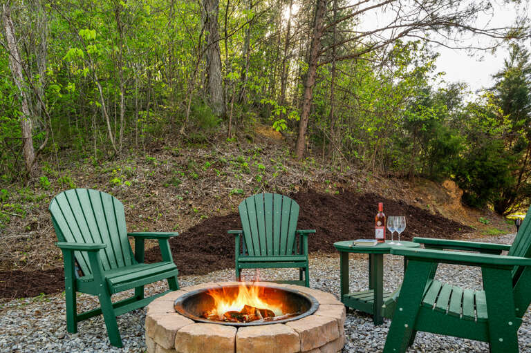 Easy Livin' - Back Area with Charcoal Grill and Firepit