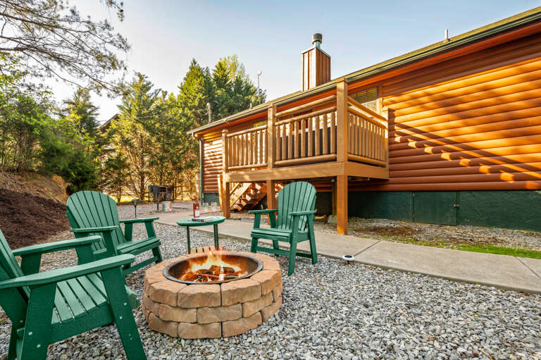 Easy Livin' - Back Area with Charcoal Grill and Firepit
