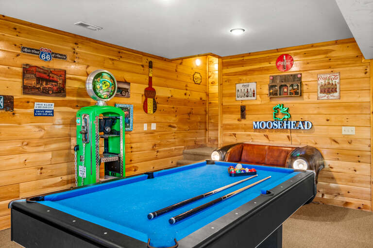 Lower Level Game Area w/Pool Table, Wet Bar and Add'l Living Area