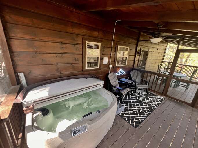 Gypsy Road - Screened Hot Tub Room on Back Deck