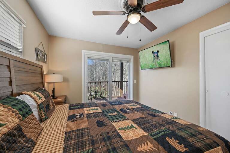 Bedroom #2 with Deck Access