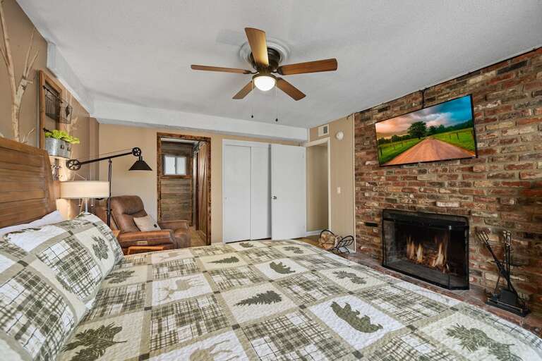 Mater Bedroom W/Fireplace and En Suite