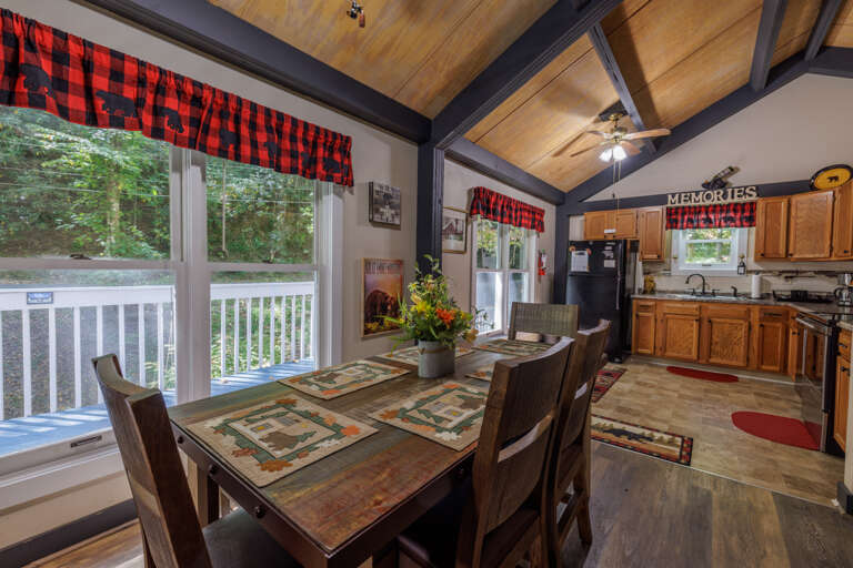Misty Mountain Hop - Dining Area with Seating for 6 and Kitchen