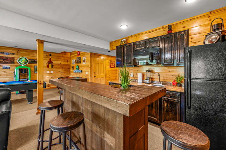 Lower Level Living and Game Area