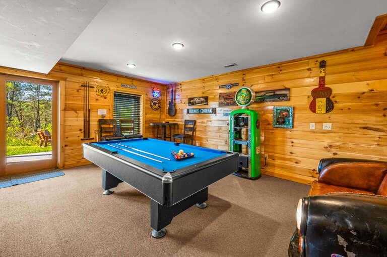 Lower Level Living and Game Area