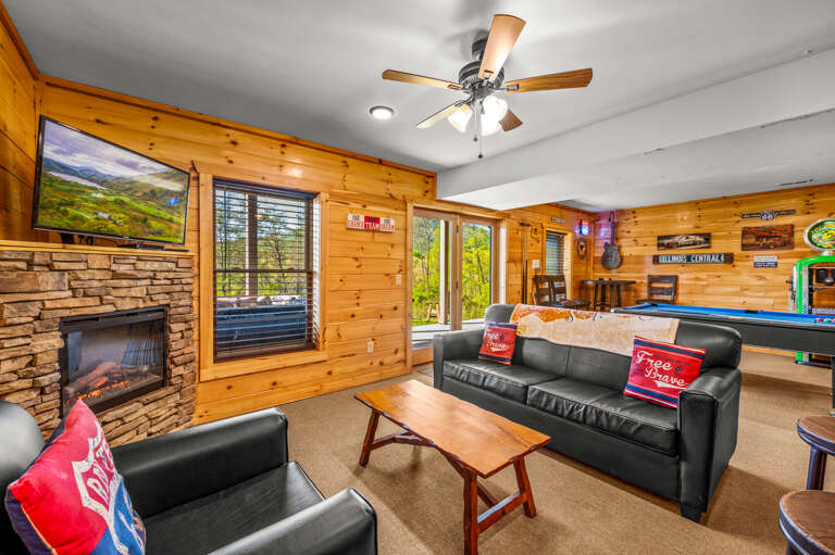 Lower Level Living and Game Area Lower Level Living and Game Area