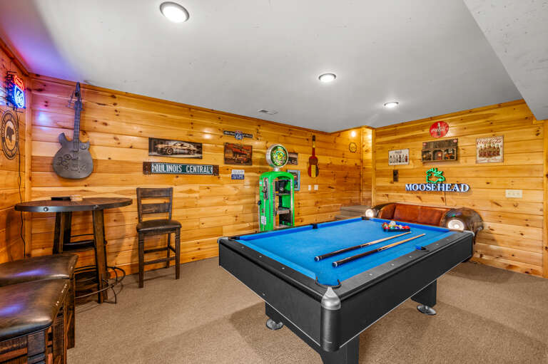 Lower Level Living and Game Area