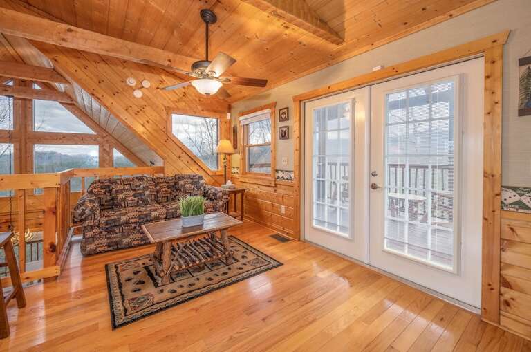 Over the Mountain - Loft Level with Pool Table