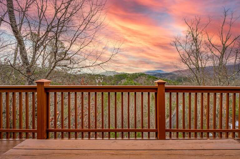 Over the Mountain - Sunset on the Deck Over the Mountain - Sunset on the Deck