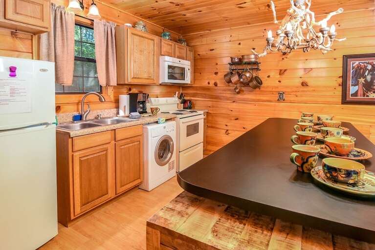 Permanent Vacation - Kitchen - Smoky Mountain Honeymoon Cabin