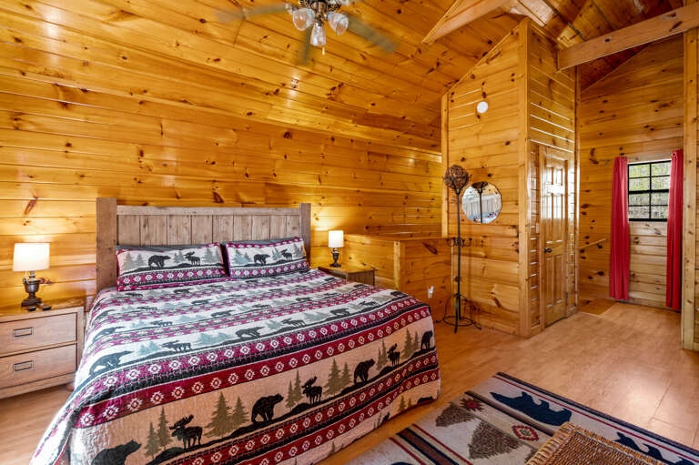 Bedroom Permanent Vacation - Smoky Mountain Honeymoon Cabin