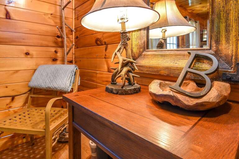 Permanent Vacation - Living Area - Smoky Mountain Honeymoon Cabin