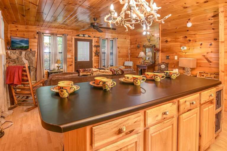 Permanent Vacation - Kitchen - Smoky Mountain Honeymoon Cabin Permanent Vacation - Kitchen - Smoky Mountain Honeymoon Cabin