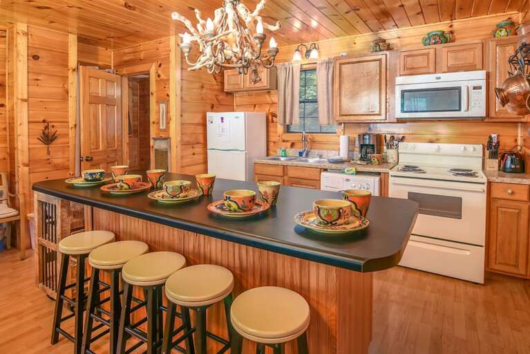 Permanent Vacation - Kitchen - Smoky Mountain Honeymoon Cabin