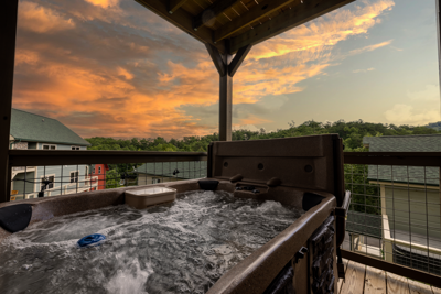 Hot Tub on Main Level Deck