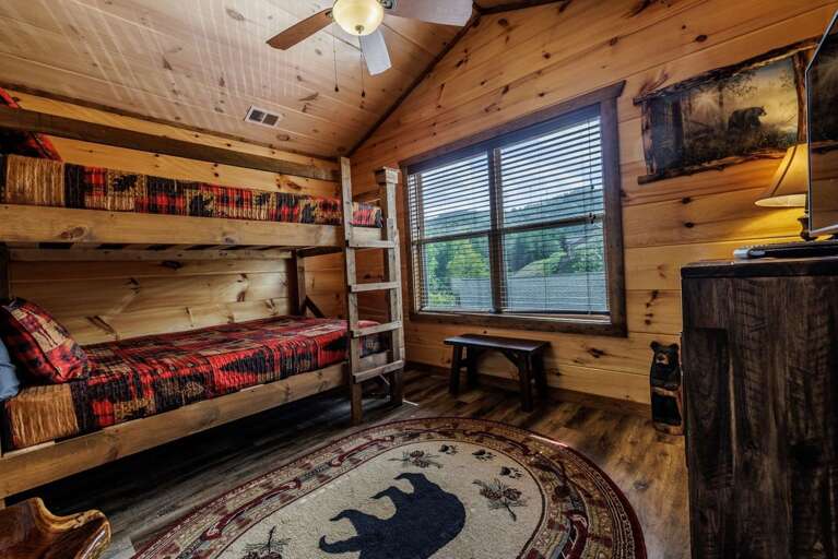 Shelter Me - Upper Level Queen Bunk Room Shelter Me - Upper Level Queen Bunk Room