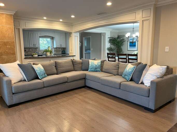 Family Room - looking into kitchen and dining room