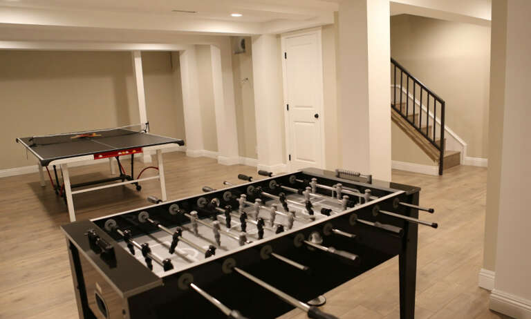 Game Room in the Basement Game Room in the Basement