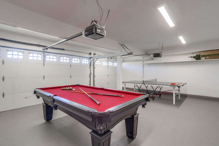 Game Room with Pool table and Ping Pong