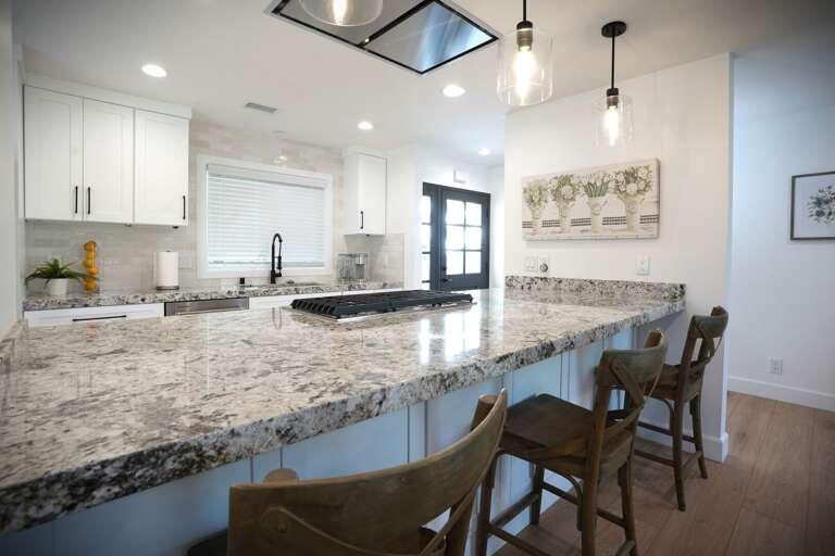 Counter Top seating for 3