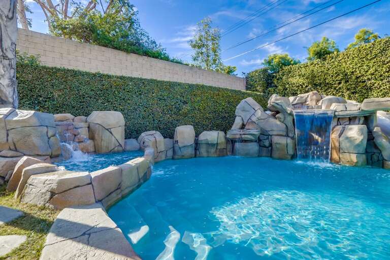 In-ground pool and spa