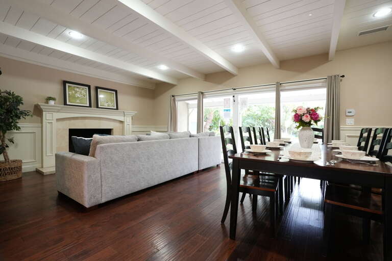 Living Room and Dining Room view #2