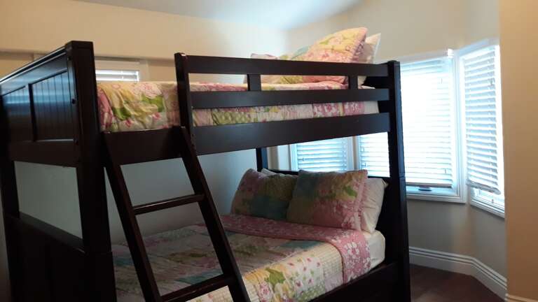 Upstairs Bedroom #5 - Full over full Bunk Beds