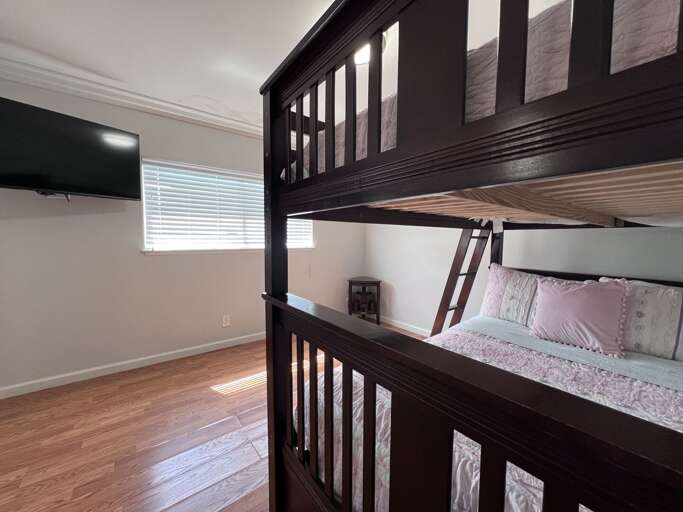 Full over Full bunkbed with use of Hallway Bathroom Full over Full bunkbed with use of Hallway Bathroom