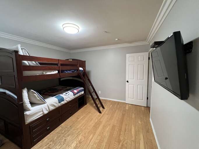 Full over Full bunkbed with use of Hallway Bathroom Full over Full bunkbed with use of Hallway Bathroom