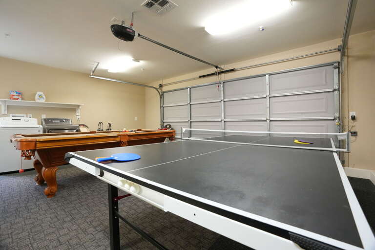 Game Room with Billards table and ping pong.  Full size washer & dryer Game Room with Billards table and ping pong.  Full size washer & dryer