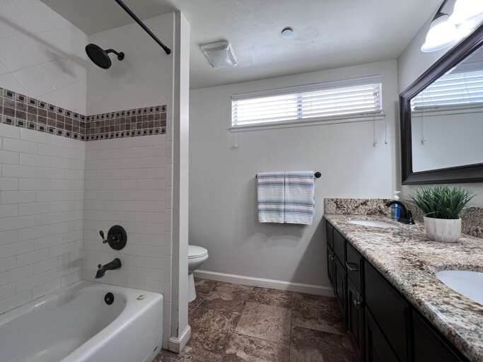 Hallway Bathroom with Shower/tub combo Hallway Bathroom with Shower/tub combo