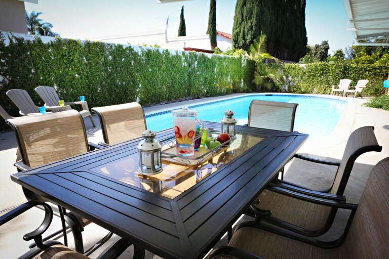 Outdoor Patio Dining and Pool view #1 Outdoor Patio Dining and Pool view #1