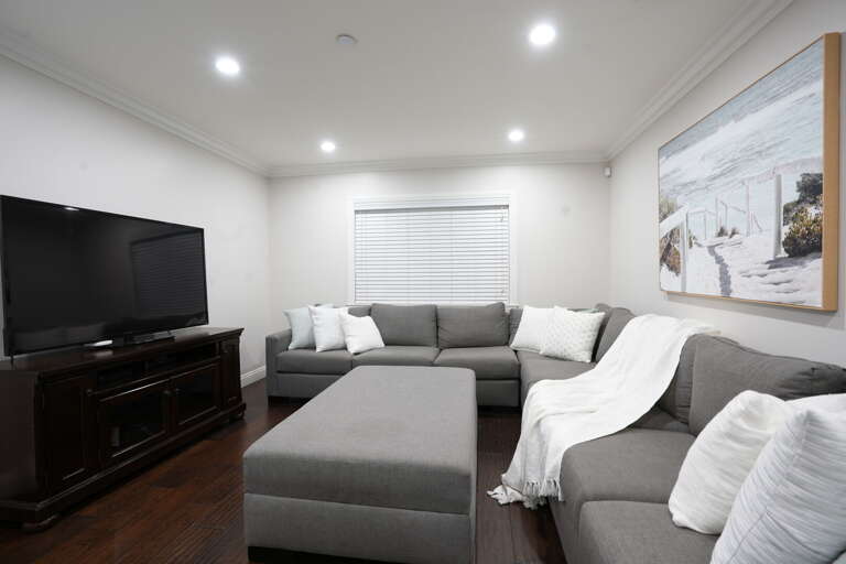 Family Room sectional sofa with queen sleeper