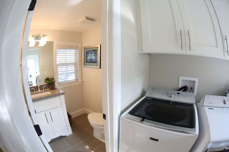 Full-Size Washer & Dryer in the Laundry Room located off of the Kitchen
