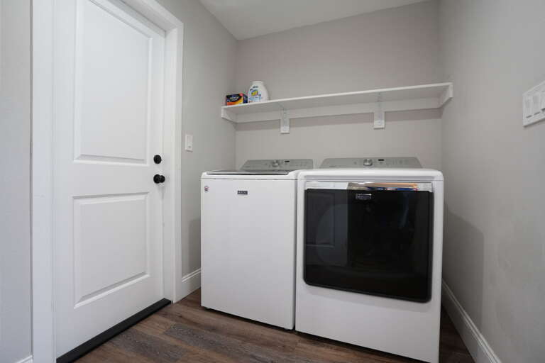 Full-size washer and dryer