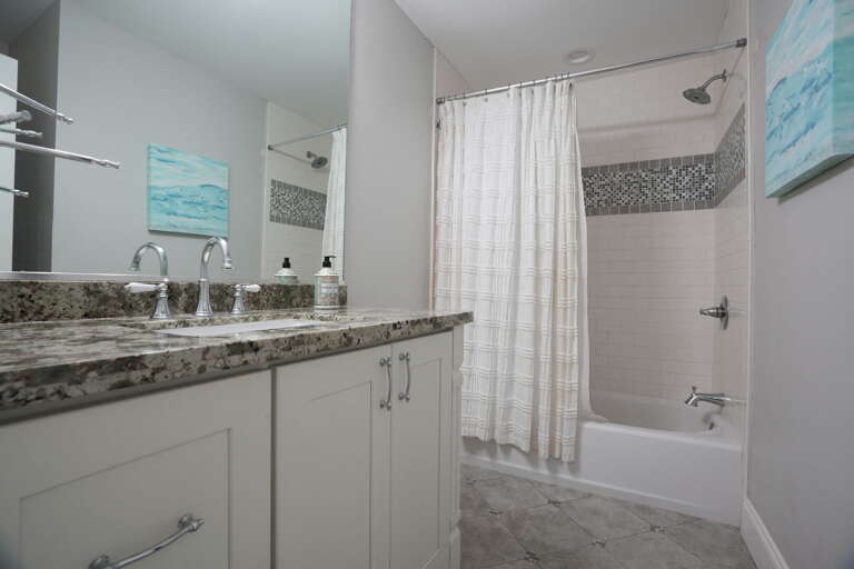 Hallway Bathroom shared by Bedroom #3 and Bunk Bed Room