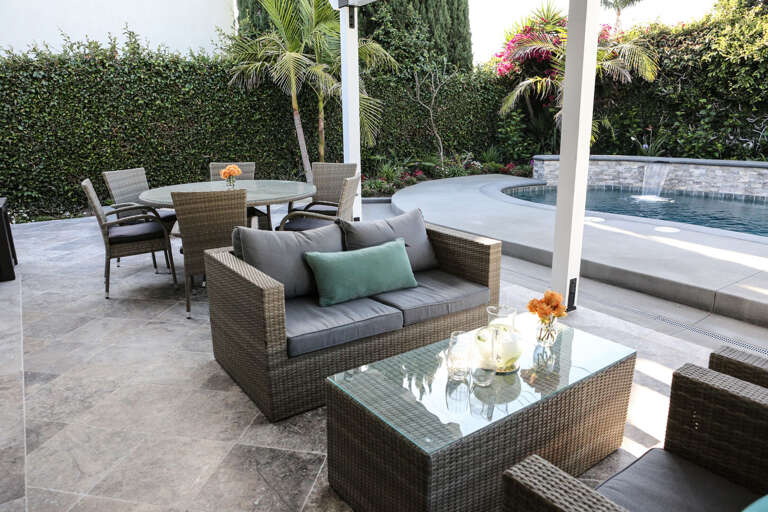 Outdoor Private Patio Seating view #2