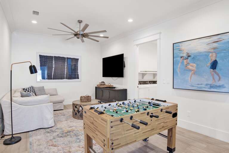 2nd Floor den w foosball table.