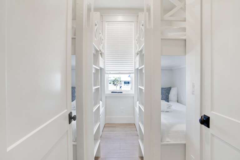 Bunk room on 2nd level with twin XL over Twin XL, sleeps 4.