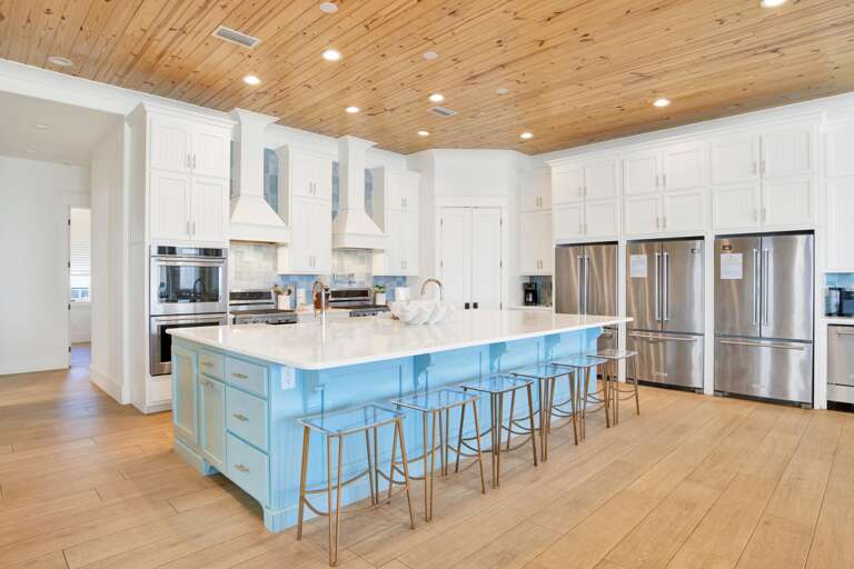 3 full size refrigerators.