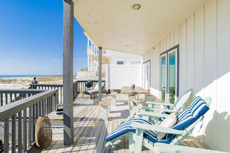 Gulf Front Porch main level.