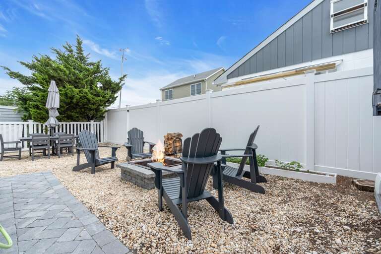 Adirondack Chairs &amp; Fire Pit