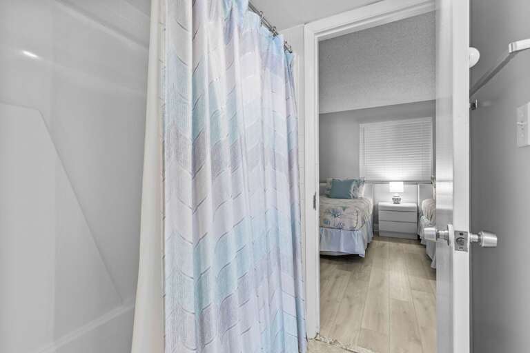 Two full bathrooms, ensuring everyone can freshen up after a day by the sea.