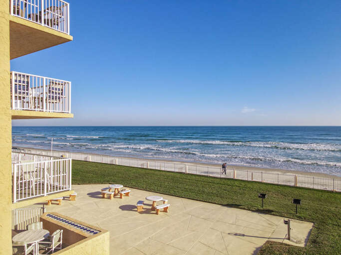 Our poolside picnic area offers the perfect spot for BBQ delights with a view of the beach.