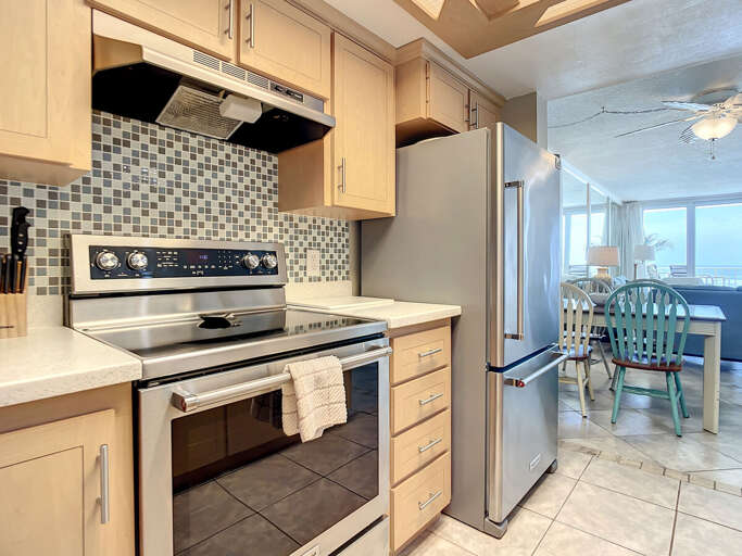 Cook with ease in our fully equipped kitchen, featuring new appliances that make meal preparation a breeze Cook with ease in our fully equipped kitchen, featuring new appliances that make meal preparation a breeze