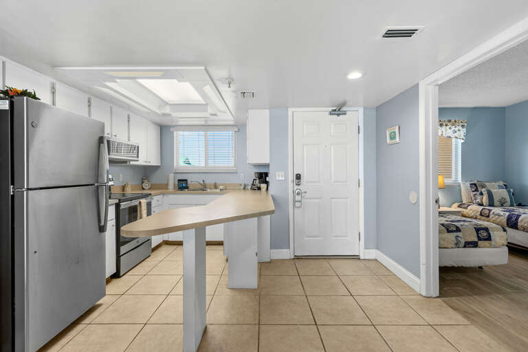Clean kitchen area for cooking